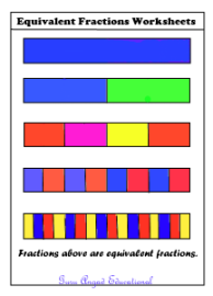Free equivalent fractions lessons and printable worksheets
